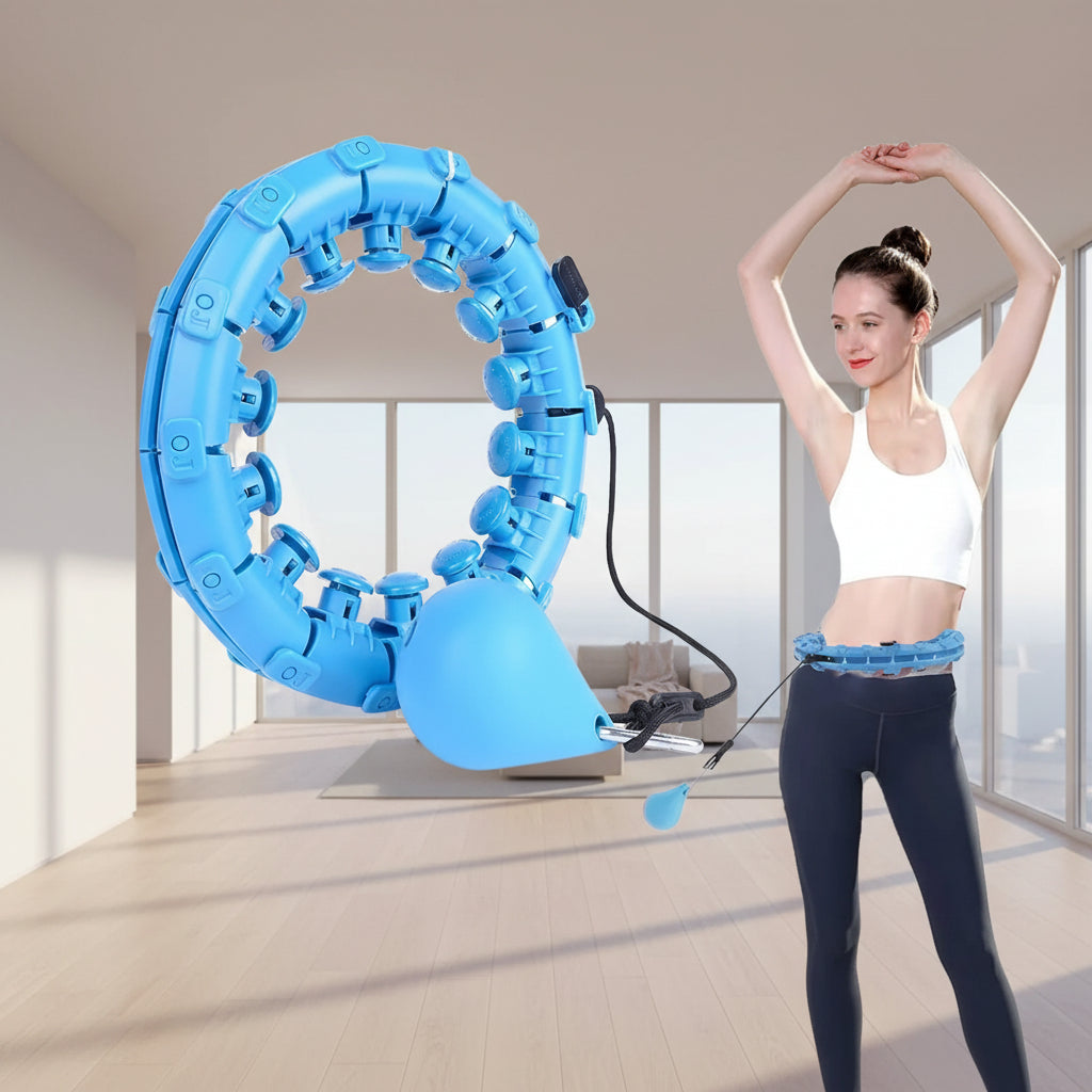 Weighted Hula Hoop – Adjustable Fit Hoop for Weight Loss