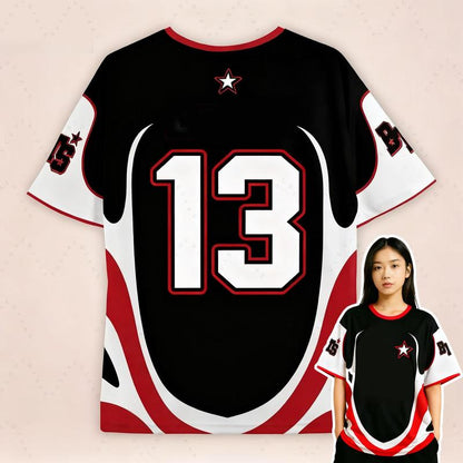 OT7 Football Jersey, Vintage 90S K-Pop Fan Jersey for Couples